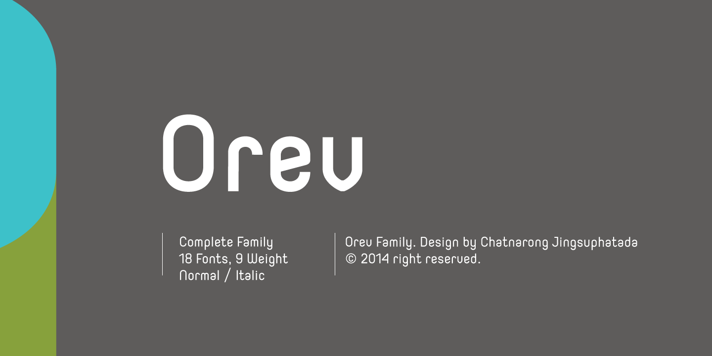 Orev Medium Font preview